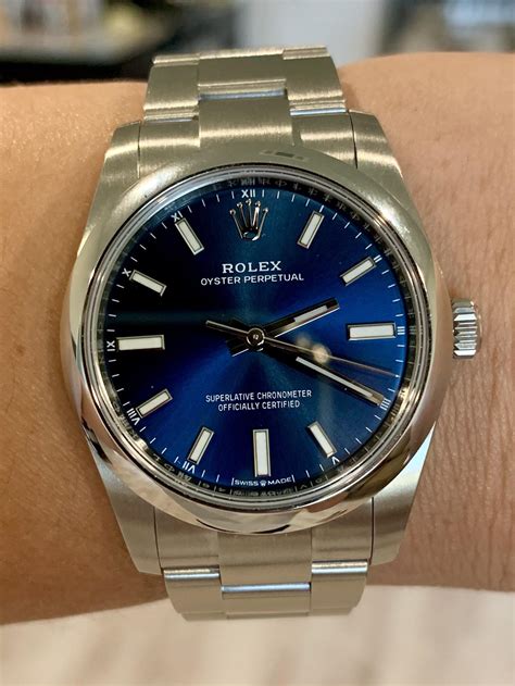 rolex op 34 silver